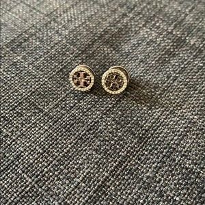 Tory Burch crystal silver studs